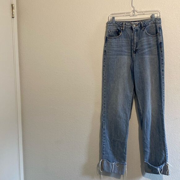 Pacsun 90's Boyfriend Denim Distressed Blue Jeans Size 29 - Picture 1 of 7